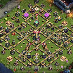 Base plan (layout), Town Hall Level 14 for trophies (defense) (#37)