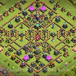 Base plan (layout), Town Hall Level 14 for trophies (defense) (#55)