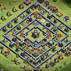 Base plan (layout), Town Hall Level 14 for trophies (defense) (#8)