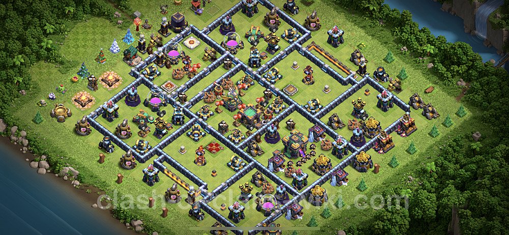 Anti Everything TH14 Base Plan with Link, Copy Town Hall 14 Design, #14