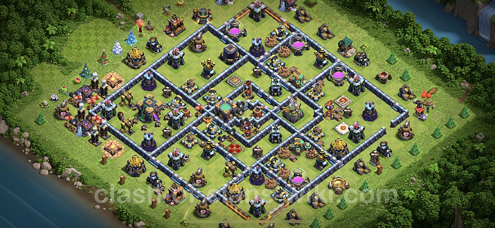 Anti Everything TH14 Base Plan with Link, Copy Town Hall 14 Design, #22