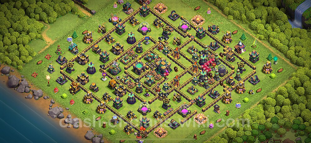 Full Upgrade TH14 Base Plan with Link, Hybrid, Copy Town Hall 14 Max Levels Design 2025, #2860