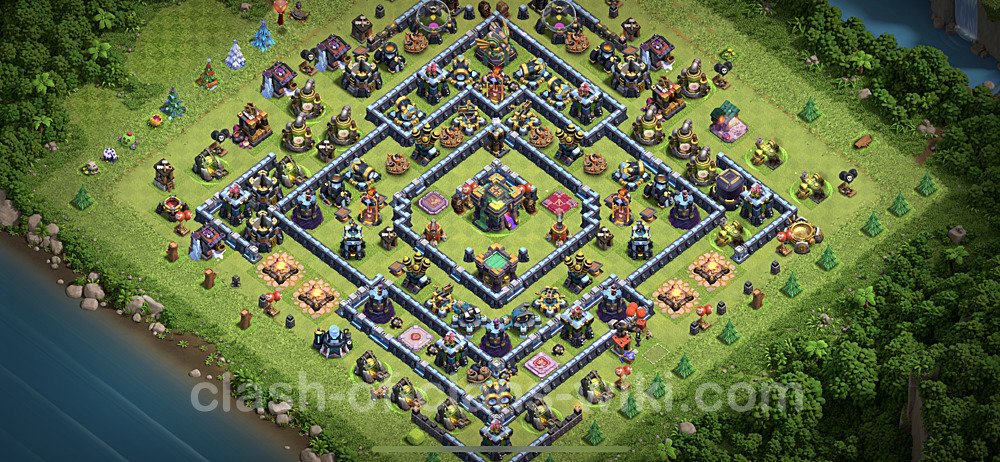TH14 Anti 2 Stars Base Plan with Link, Legend League, Copy Town Hall 14 Base Design, #4