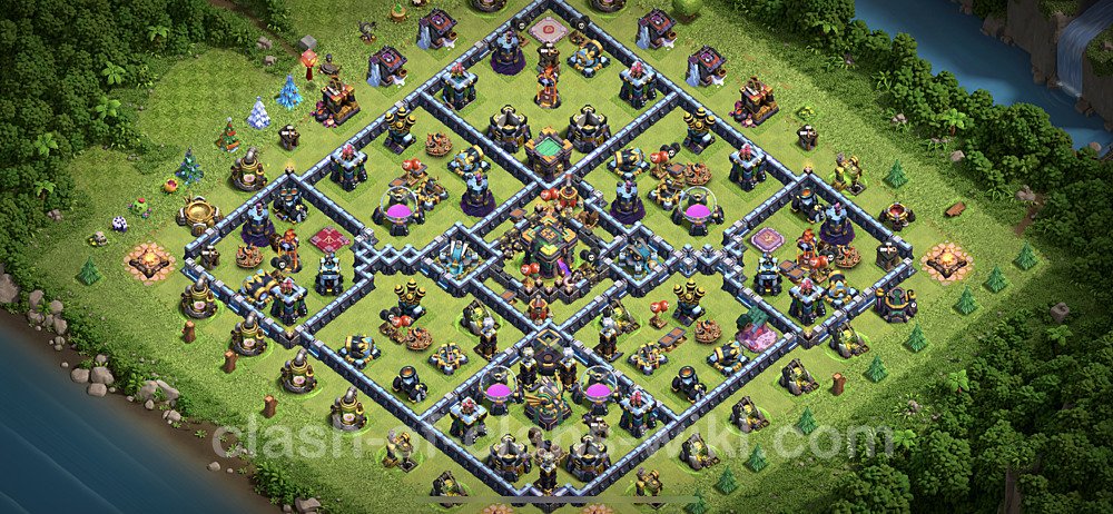 Anti Everything TH14 Base Plan with Link, Anti 3 Stars, Copy Town Hall 14 Design, #6