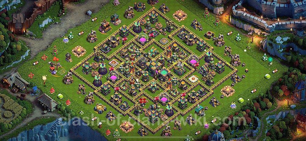 Base plan TH14 Max Levels with Link, Legend League for Farming 2024, #1542