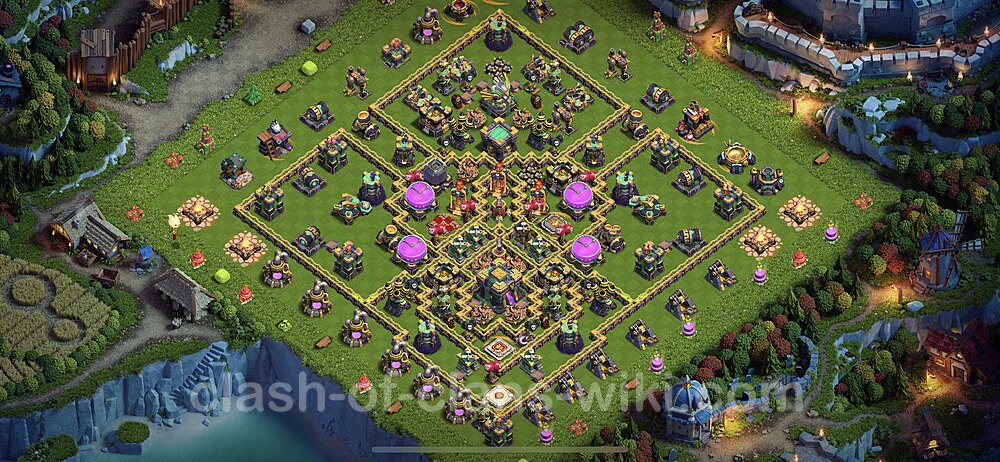 Base plan TH14 (design / layout) with Link, Anti Everything for Farming 2023, #28