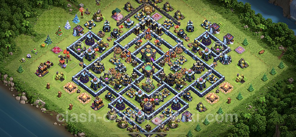Base plan TH14 (design / layout) with Link, Hybrid, Legend League for Farming, #3