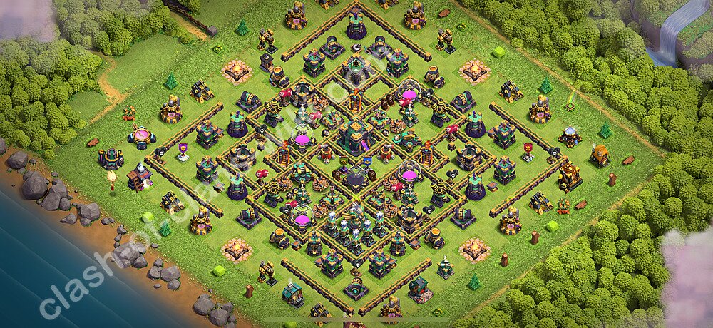 Base plan TH14 (design / layout) with Link, Anti Everything for Farming 2026, #3201