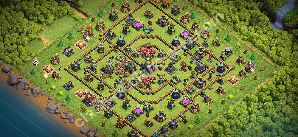 Base plan TH14 Max Levels with Link, Anti 3 Stars for Farming 2026, #3598