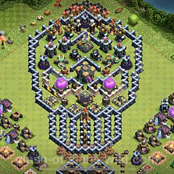 Base plan (layout), Town Hall Level 14 Troll / Funny (#11)