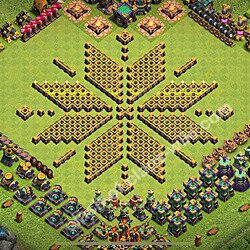 Funny Troll Diseño de aldea Ayuntamiento 14 Copiar - COC TH14 Perfecta Distribucion 2026 + Enlace, #27