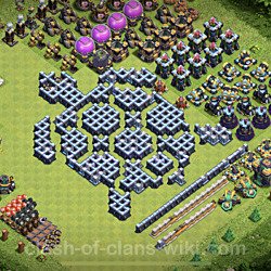 Base plan (layout), Town Hall Level 14 Troll / Funny (#9)