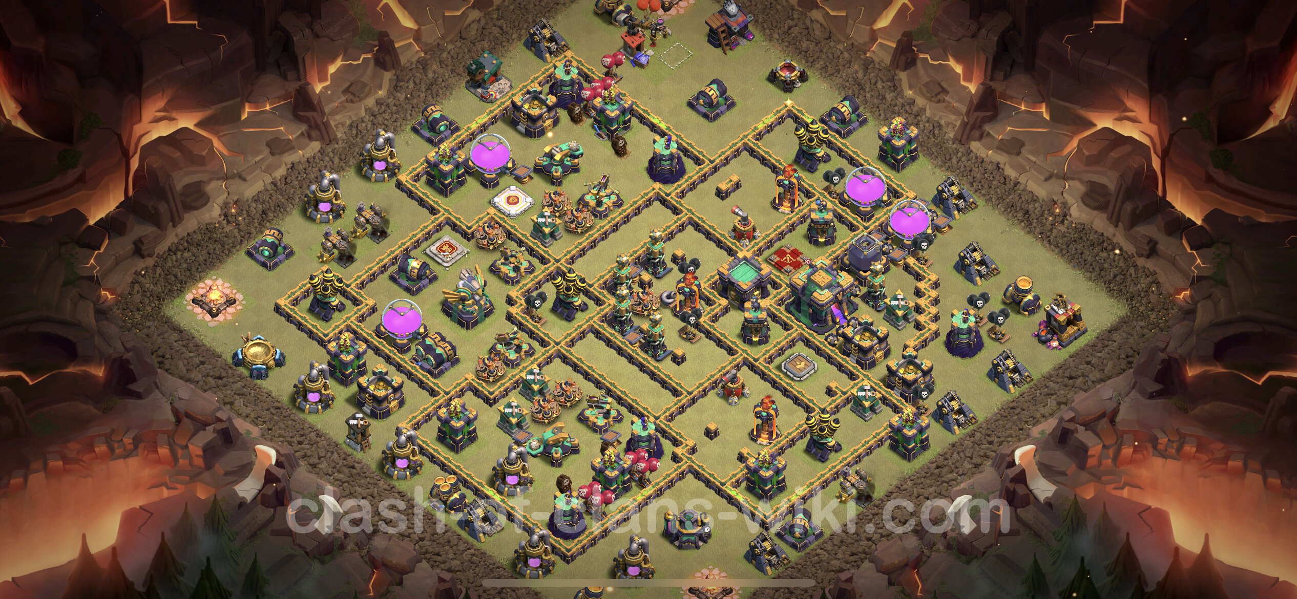 Расстановка тх 14 clash of clans