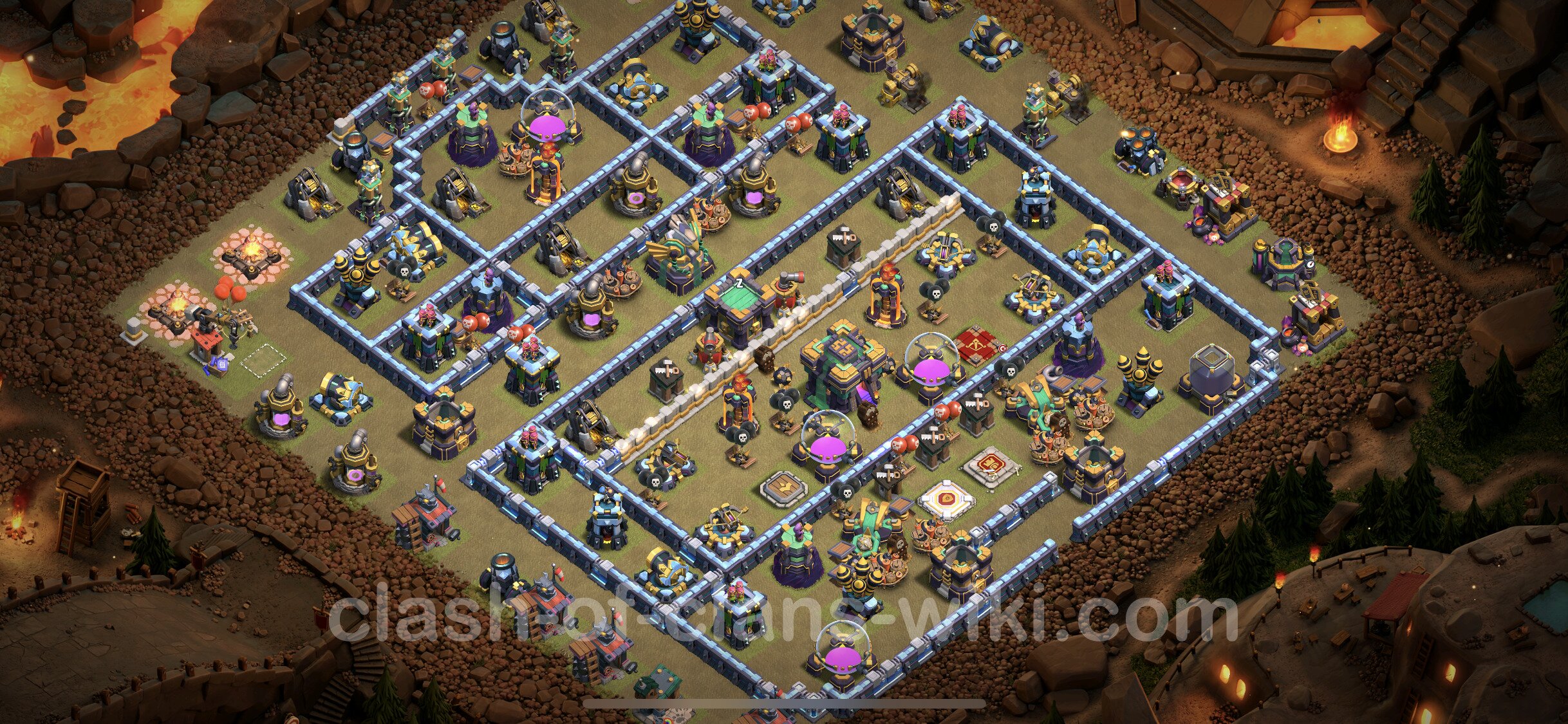 Diseño Para Guerra Ayuntamiento Nivel 14 Copiar - COC TH14 Aldea ...