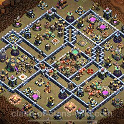 Base plan (layout), Town Hall Level 14 for clan wars (#100)