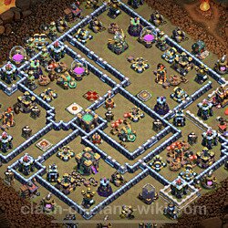 Base plan (layout), Town Hall Level 14 for clan wars (#102)