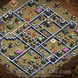 Base plan (layout), Town Hall Level 14 for clan wars (#105)