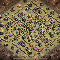 Die Clan War Base RH14 + Link 2023 - COC Rathaus Level 14 Kriegsbase (CK / CW), #1099