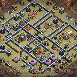 Base plan (layout), Town Hall Level 14 for clan wars (#11)