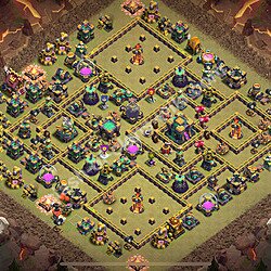 Municipio livello 14 Base di Guerra + Link, Legend League, Anti Air / Electro Dragon - Miglior Disposizione Villaggio COC 2026 TH14, #1164