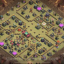 Base plan (layout), Town Hall Level 14 for clan wars (#142)