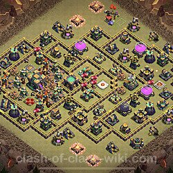 Base plan (layout), Town Hall Level 14 for clan wars (#143)