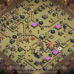 Base plan (layout), Town Hall Level 14 for clan wars (#155)