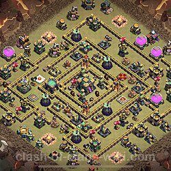Base plan (layout), Town Hall Level 14 for clan wars (#163)