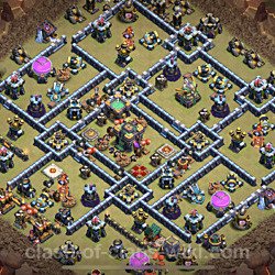 Base plan (layout), Town Hall Level 14 for clan wars (#18)