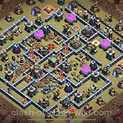 Base plan (layout), Town Hall Level 14 for clan wars (#19)