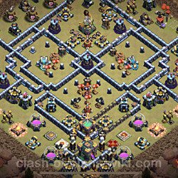 Base plan (layout), Town Hall Level 14 for clan wars (#22)