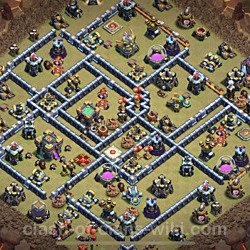 Base plan (layout), Town Hall Level 14 for clan wars (#26)