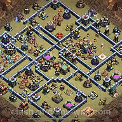 Base plan (layout), Town Hall Level 14 for clan wars (#31)