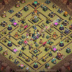 Base plan (layout), Town Hall Level 14 for clan wars (#3186)