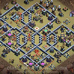Base plan (layout), Town Hall Level 14 for clan wars (#32)
