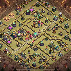 Die Anti 3 Sterne Clan War Base RH14 + Link 2026 - COC Rathaus Level 14 Kriegsbase (CK / CW), #3200