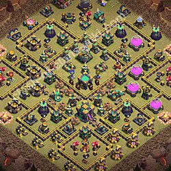 Base plan (layout), Town Hall Level 14 for clan wars (#3342)