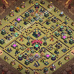 Base plan (layout), Town Hall Level 14 for clan wars (#3655)