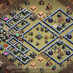 Base plan (layout), Town Hall Level 14 for clan wars (#37)
