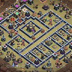 Base plan (layout), Town Hall Level 14 for clan wars (#39)