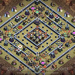 Base plan (layout), Town Hall Level 14 for clan wars (#43)