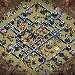 Base plan (layout), Town Hall Level 14 for clan wars (#45)