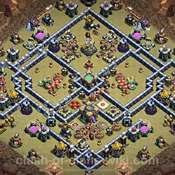 Base plan (layout), Town Hall Level 14 for clan wars (#53)