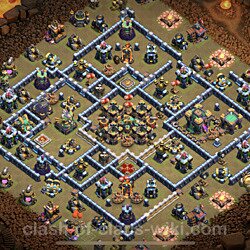 Base plan (layout), Town Hall Level 14 for clan wars (#57)