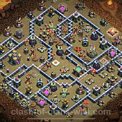 Base plan (layout), Town Hall Level 14 for clan wars (#58)