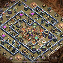 Base plan (layout), Town Hall Level 14 for clan wars (#59)