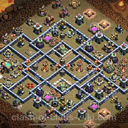 Base plan (layout), Town Hall Level 14 for clan wars (#66)