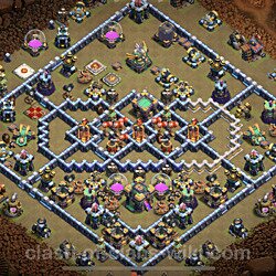 Base plan (layout), Town Hall Level 14 for clan wars (#88)