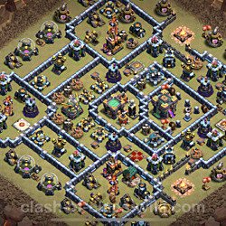 Base plan (layout), Town Hall Level 14 for clan wars (#9)