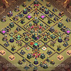 Base plan (layout), Town Hall Level 14 for clan wars (#93)